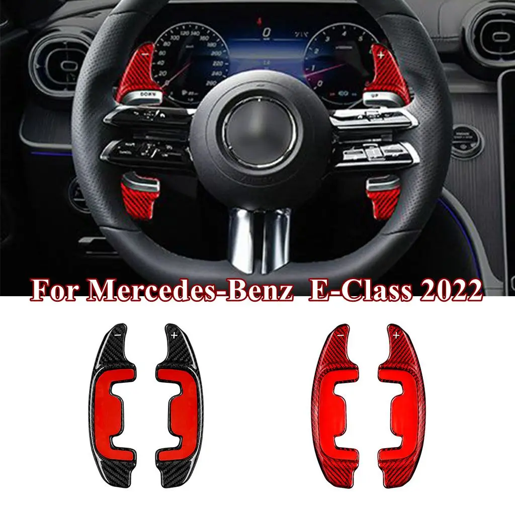 

For Mercedes-Benz E-Class AMG GT CLS 2022 Paddle Shift Steering Wheel Extension Shifter Carbon Fiber