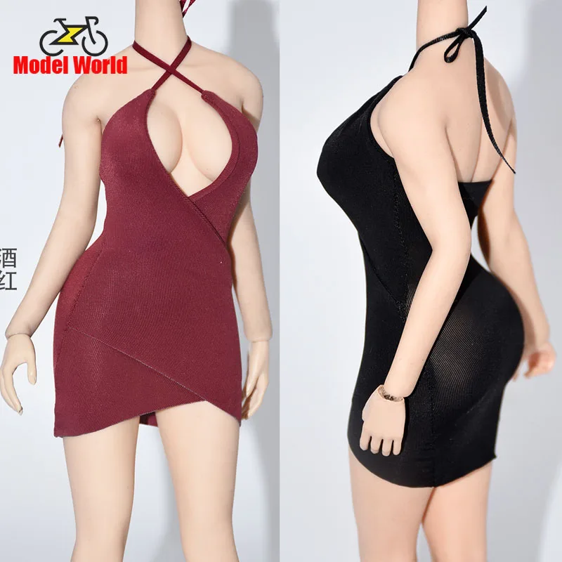 

IN STOCK 1/6 Female sexy tight dress hip skirt fit 12'' action figure body model