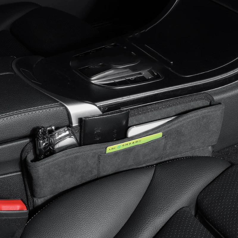 

Car Seat Gap Filler Pockets Multifuntion Auto Interior Supplies Organizer Box Cards Driver License Holder Storage Organizers
