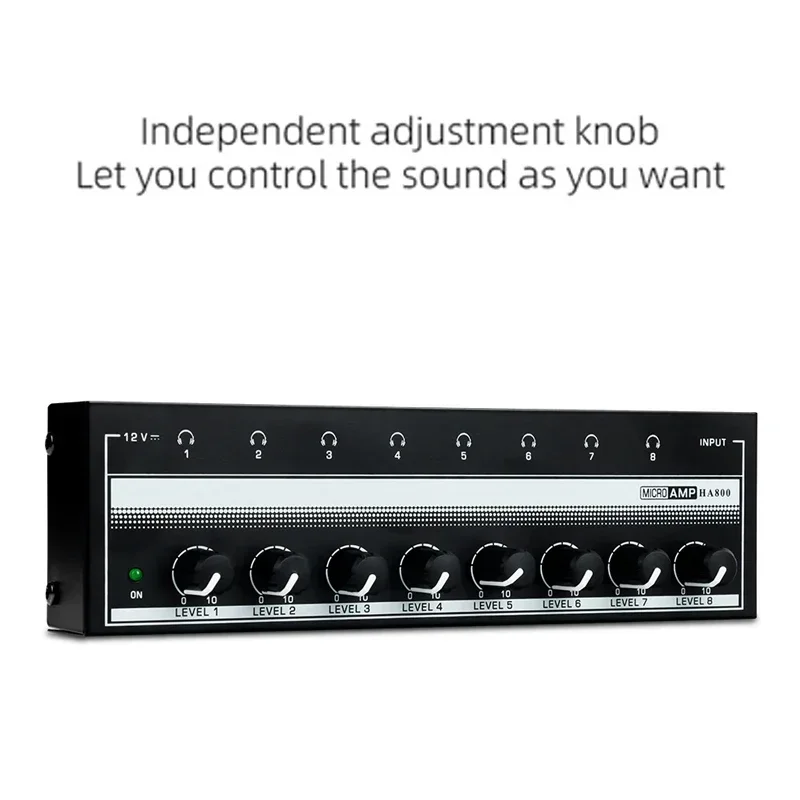 Ультракомпактный звуковой усилитель для музыкального миксера HA800 8-канальный