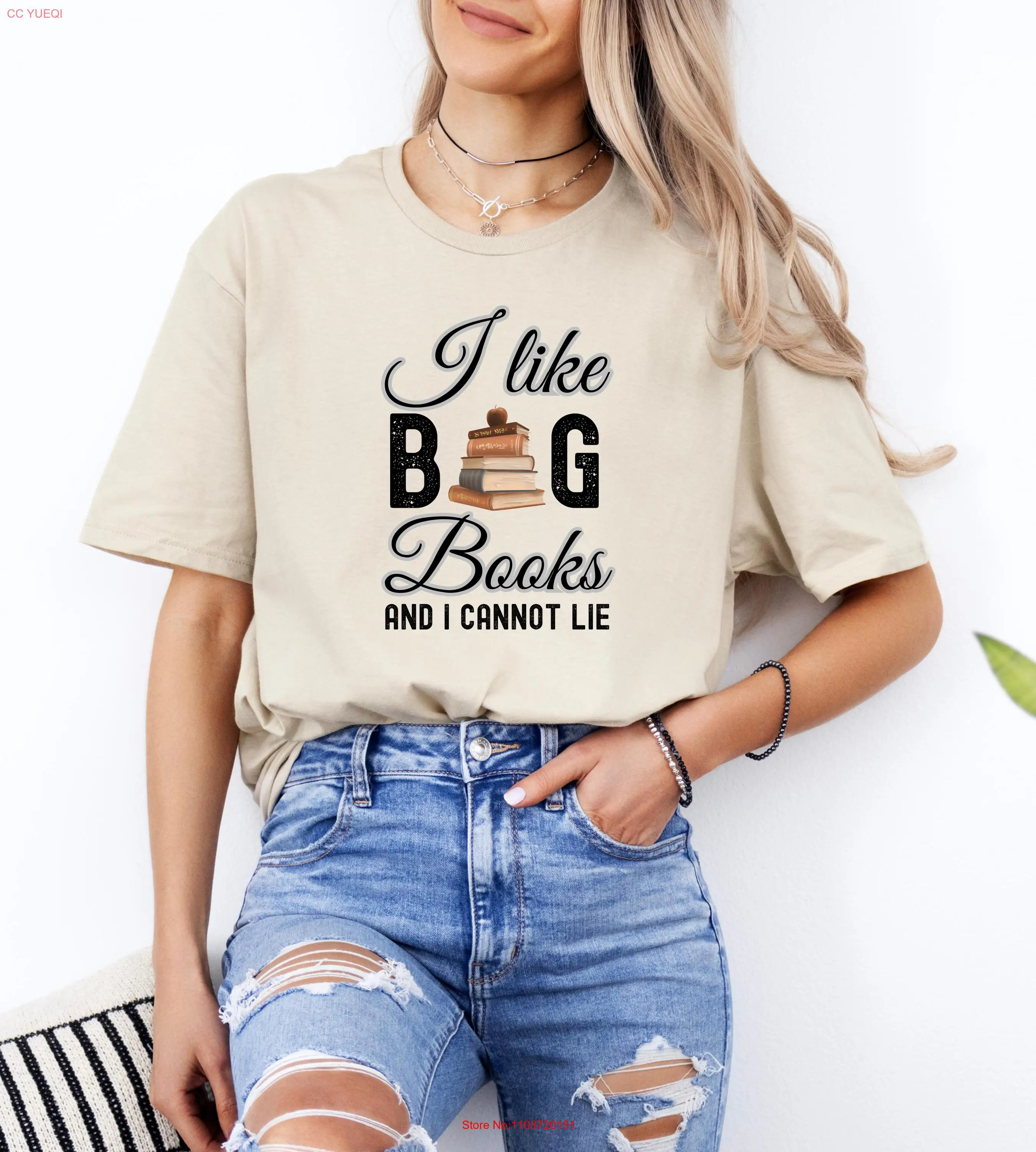 Футболка I Like Big Books And Cannot Lie с длинными или короткими рукавами для любителей книг
