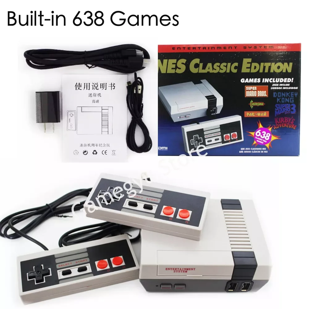 

SuperNES Mini Classic Edition Retro Video Game Console NES 600 in 1 Games HDMI-compatible Handheld Game Console
