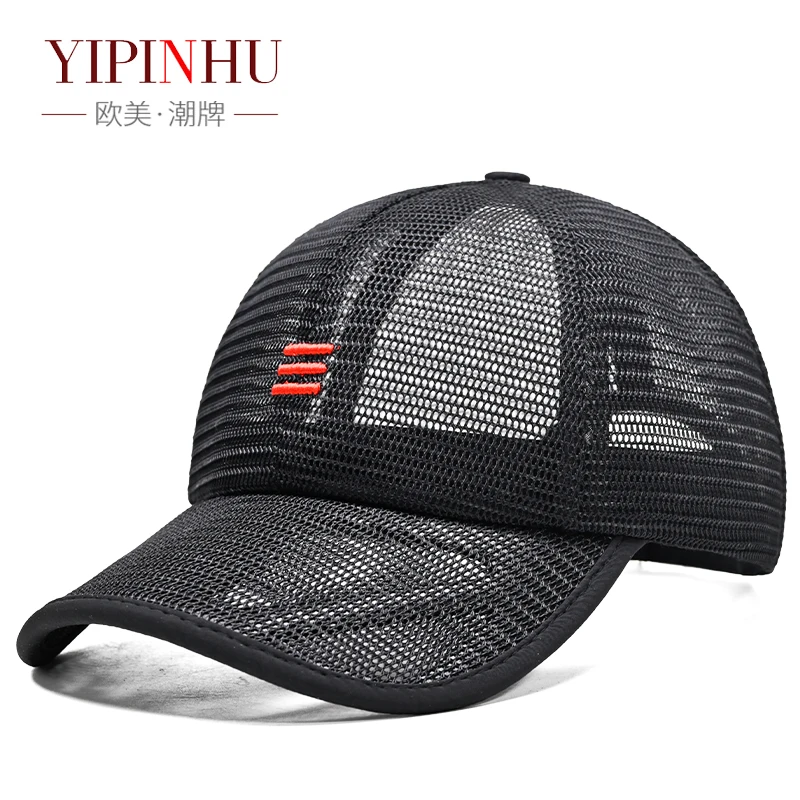 Hat man summer tech-oriented breathable head circumference embroidery baseball cap joker outdoor leisure travel sunshade cap