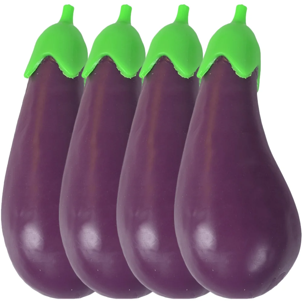 

Lala Music Fake Foods Vegetable Toy Kitchen Toys Simulation Eggplant Pretend Decors