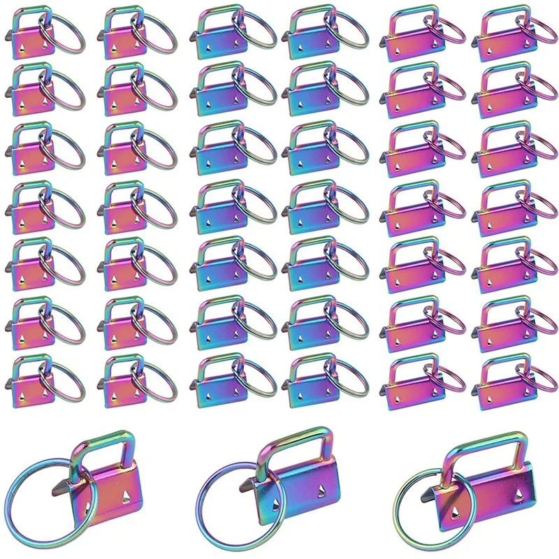 

1 Inch Key Chain Hardware With Key Ring For Webbing Wristlets Fabric Key Lanyard Clasp Supplies (20Mm/25Mm/32Mm)