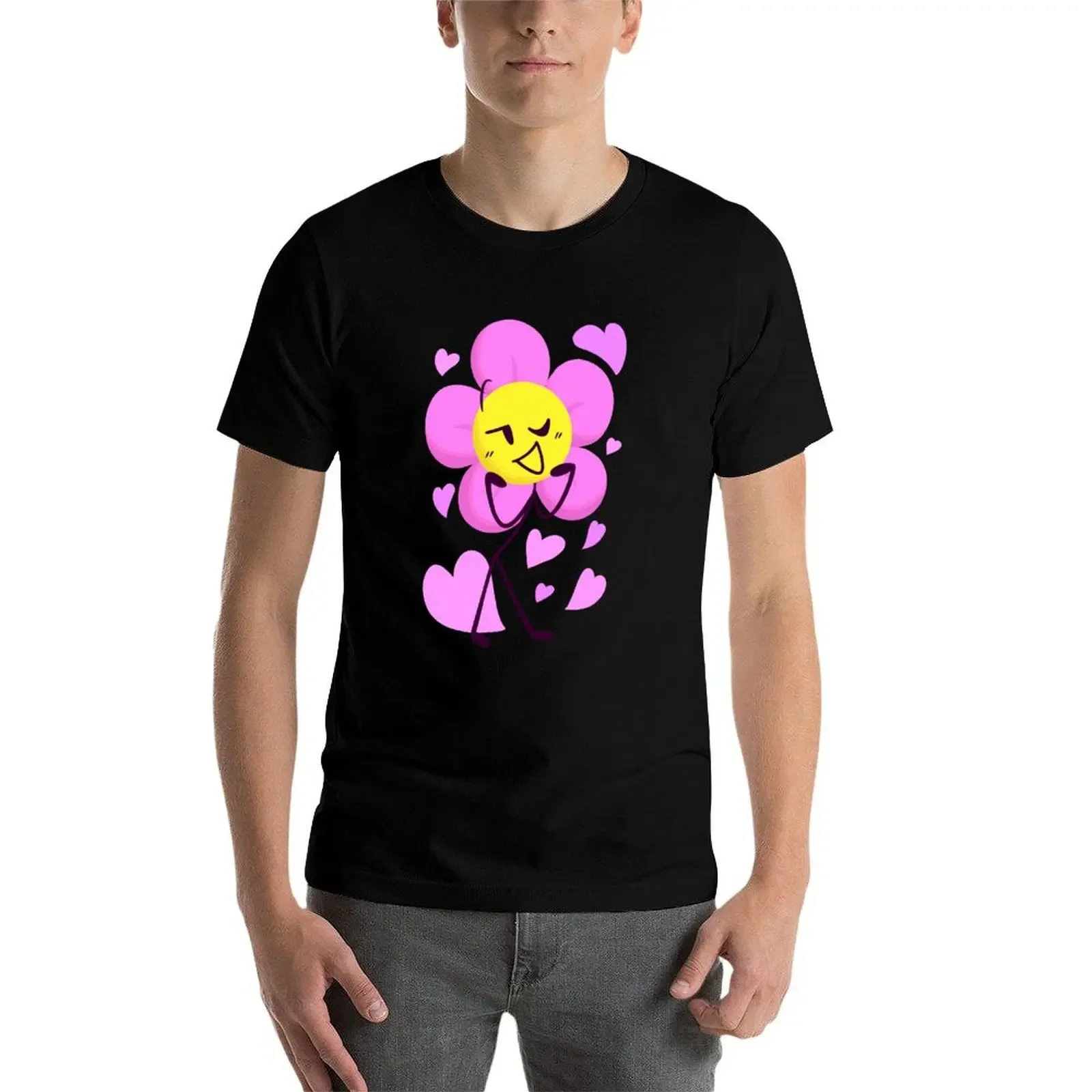 Футболка с цветком (Battle For Dream Island) милые топы большого размера рубашки рисунком