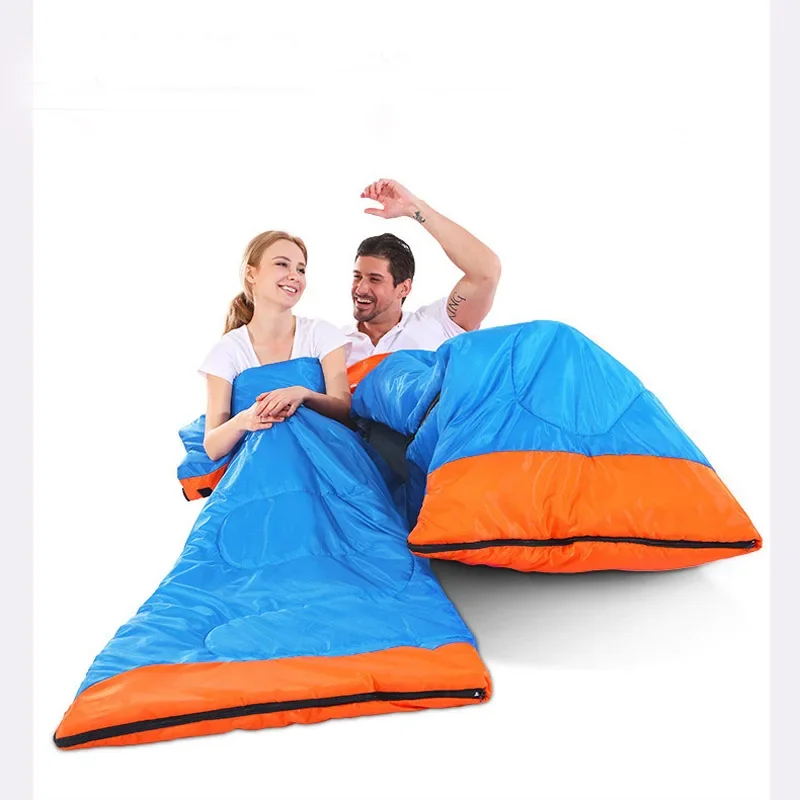 4 в 1 пара спальных мешков для взрослых конверте стиль отдыха на природе кемпинга