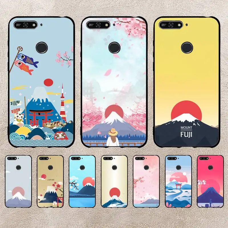 

Japanese Style Art Fuji Mountain Phone Case For Xiaomi 11 10 12Spro A2 A2lite A1 9 9SE 8Lite 8explorer F1 Poco 12S Ultra Cove