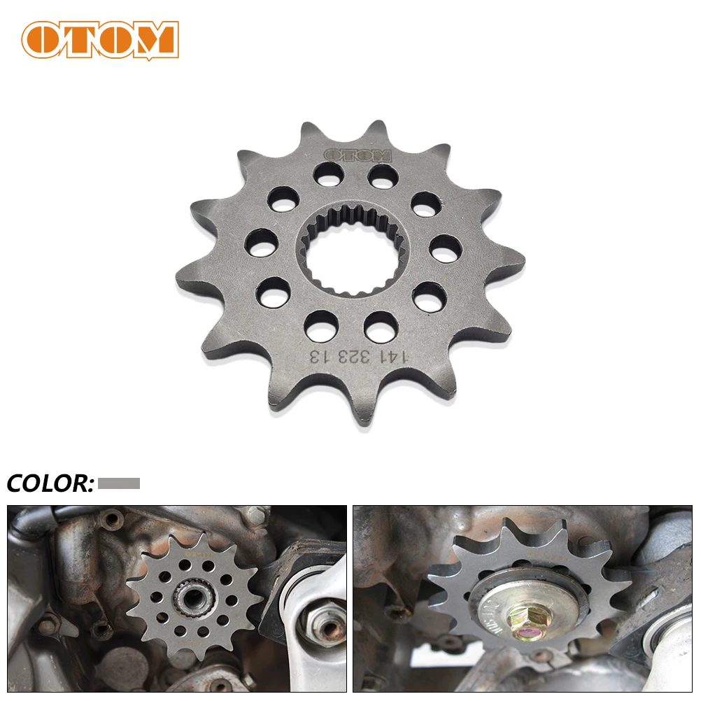 

Цепная Звездочка OTOM 13T, для мотоцикла, внедорожного велосипеда, мотоцикла, Кросса для HONDA CRF CR125 CRF250R CRF250X, эксклюзивная маленькая звездочка