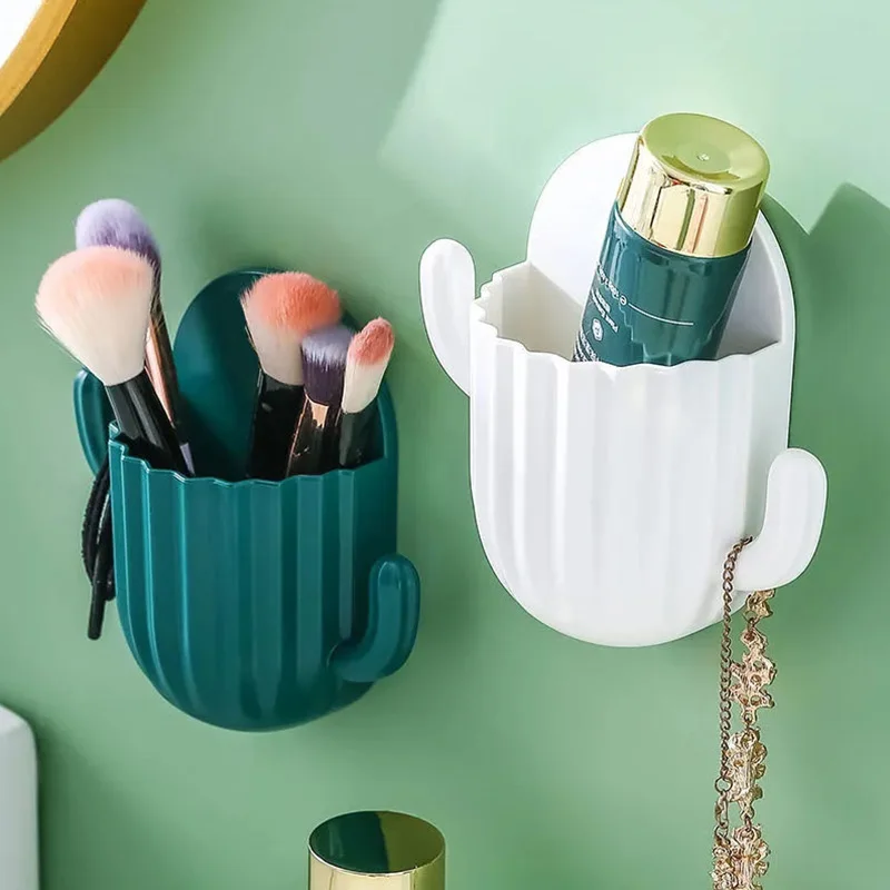 

Comb Storage Container Creative Makeup Brush Holder Wall Hanging Toothbrush Toothpaste Storage Box Shelf Bathroom Accessories