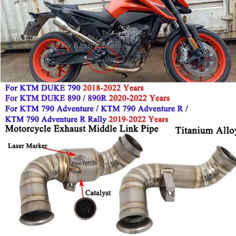 

For DUKE KTM 690 790 890 Adventur R Rally Link Pipe Gasket Motorcycle Exhaust Pipe Escape Original Eliminator Enhanced Crush