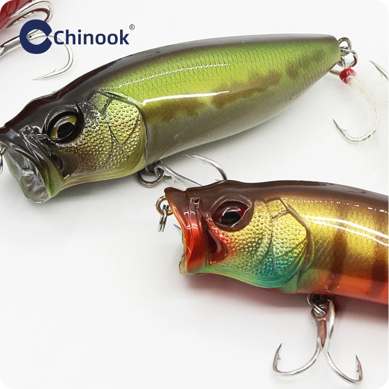 Фото Приманка для рыбалки Chinook Popper 78мм 14.8г, поверхностная приманка, искусственная жесткая приманка для ловли баса, окуня, щуки, buzzbait pop max. №3