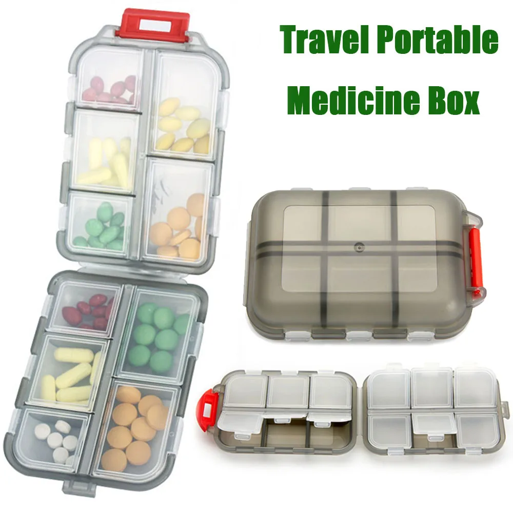 Travel Pill Organizer Moisture Proof Pills Box for Pocket Purse Daily Pill Case Portable Medicine Vitamin Holder Container
