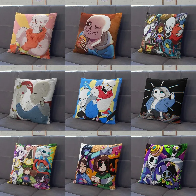 Наволочки с рисунком из аниме Undertale Sans наволочка для домашнего дивана чехол