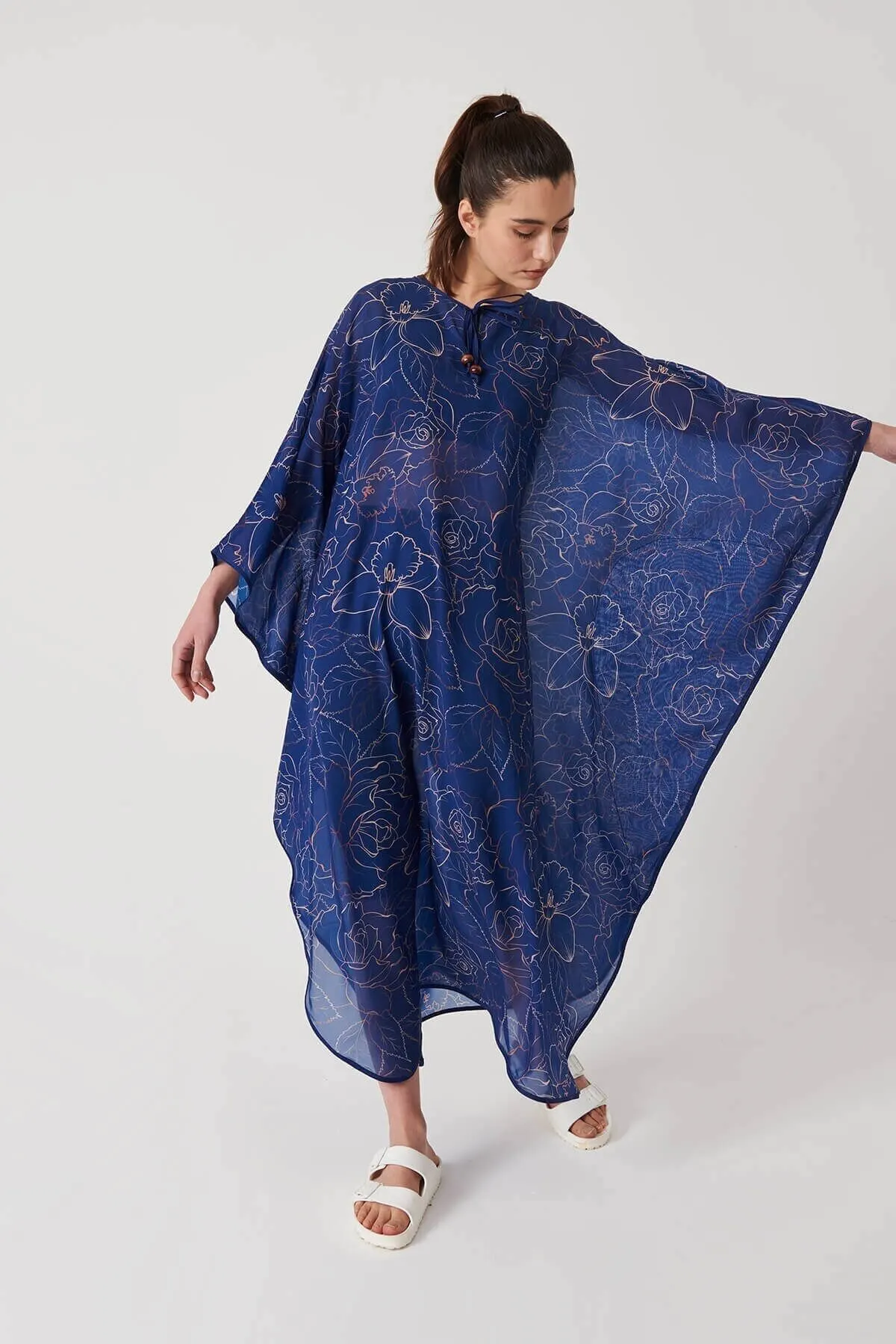 

Женский парео с цветочным узором, темно-синий купальный костюм, платье, сексуальный костюм туника, пляжная одежда, женский пляжный чехол для...