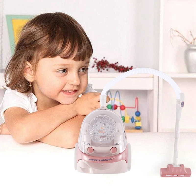 

YH129-4SE Household Simulation Electric Vacuum Cleaner Children's Small Home Appliances Kitchen Toys Set For Boys And Girls