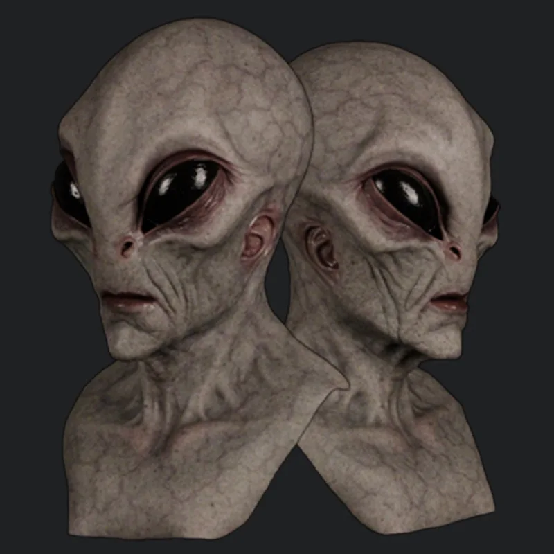 

Alien Mask for Adults | Realistic Costume for Adults | Creepy Cosplay Head | Full Face Party Mask Beige Fits All Free Freight