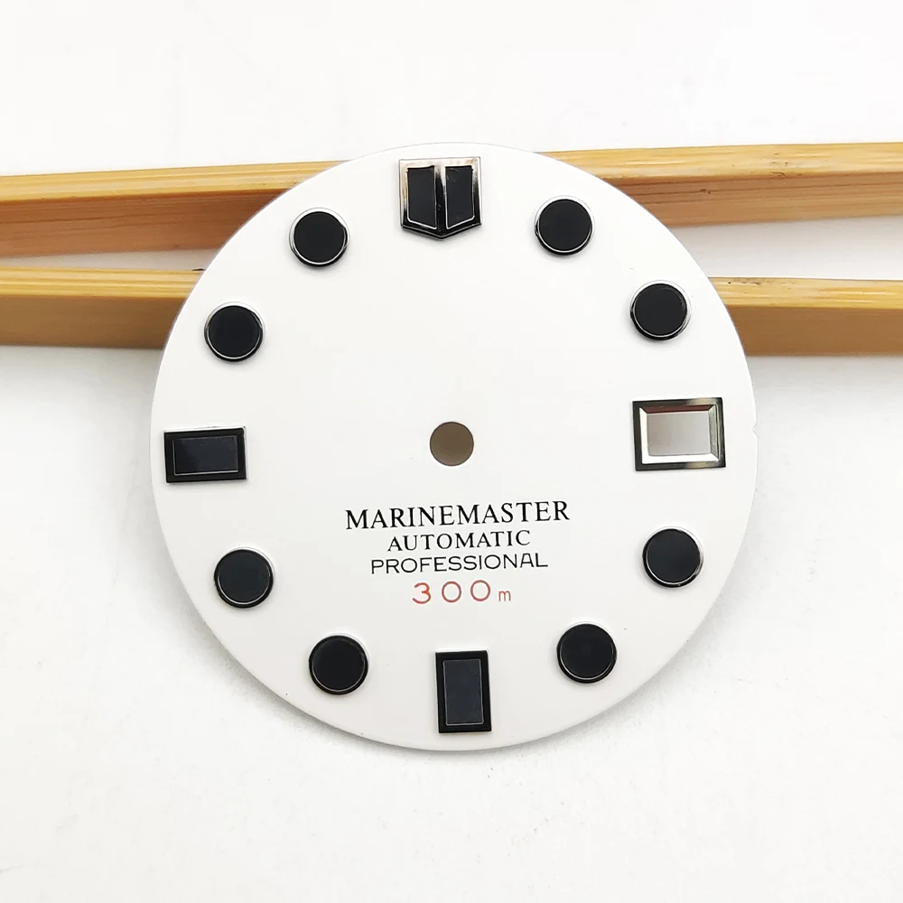 Modification Accessories Dirty 28.5MM Dial With Single Face Calendar Suitable For NH35/4R Movement White Panel Sports Waterproof