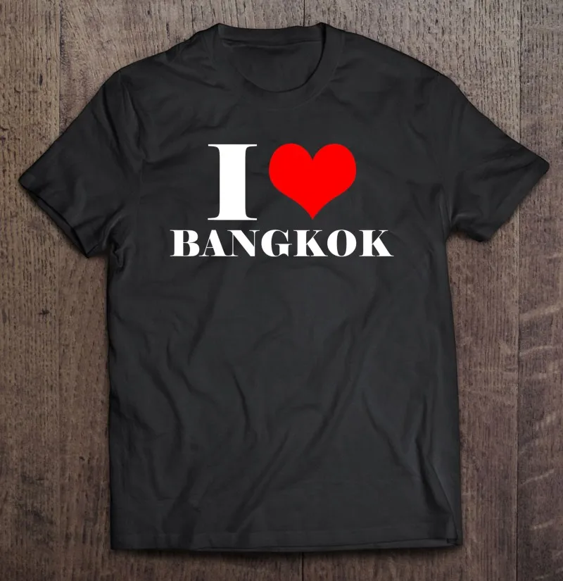 

Футболка мужская с надписью «I Love Бангкок I Heart Бангкок»