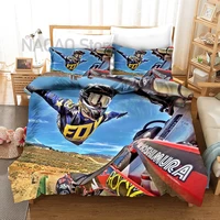 fanaijia 3d motorcycle bedding sets twin motocross duvet cover with pillowcase bed comforter full size bed set comforter set