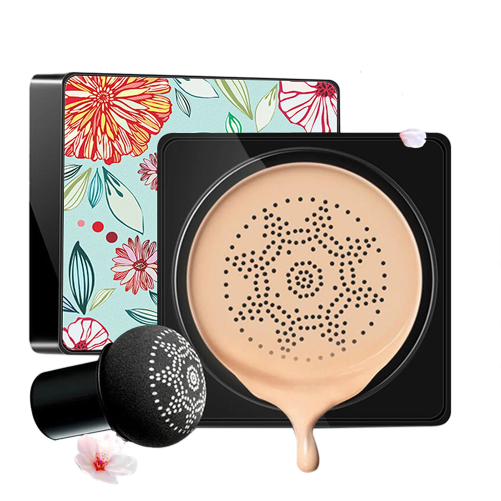 

CC Cream Foundation Mushroom Head Natural Concealer Beauty Cream Air Cushion Foundation BB Cream Concealer Moisturizing Bright
