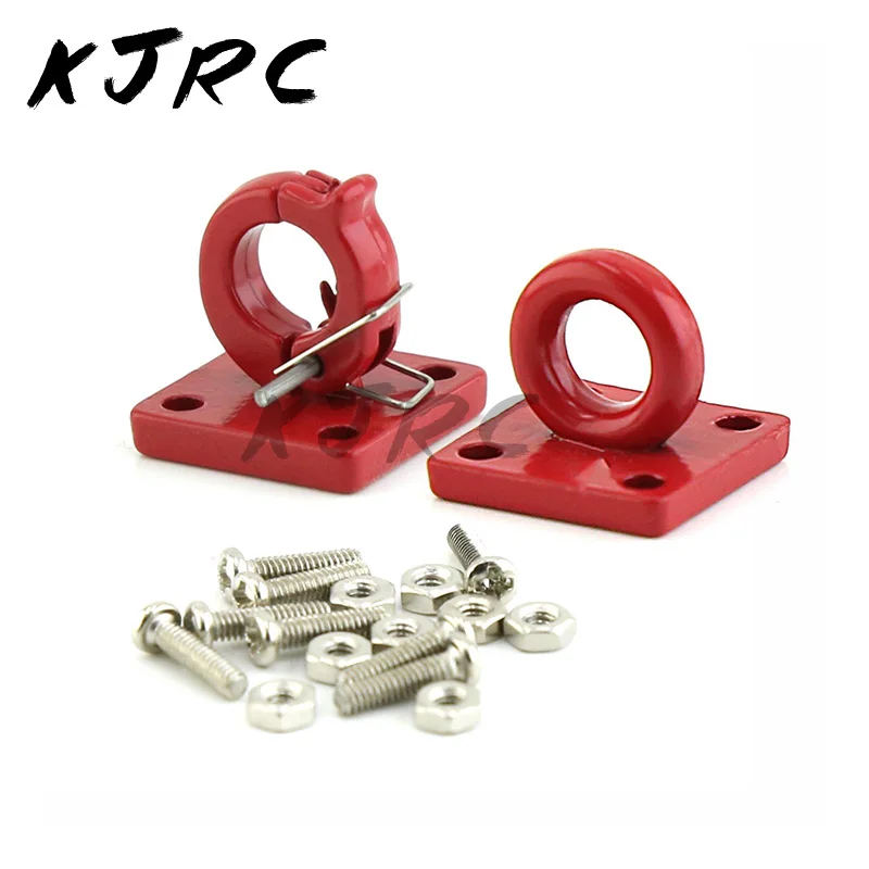 

KJRC Metal Decoration Trailer Hook for 1/10 RC Crawler Car AXIAL SCX10 90046 Traxxas TRX4 Defender RC4WD D90 D110 Upgrade Parts