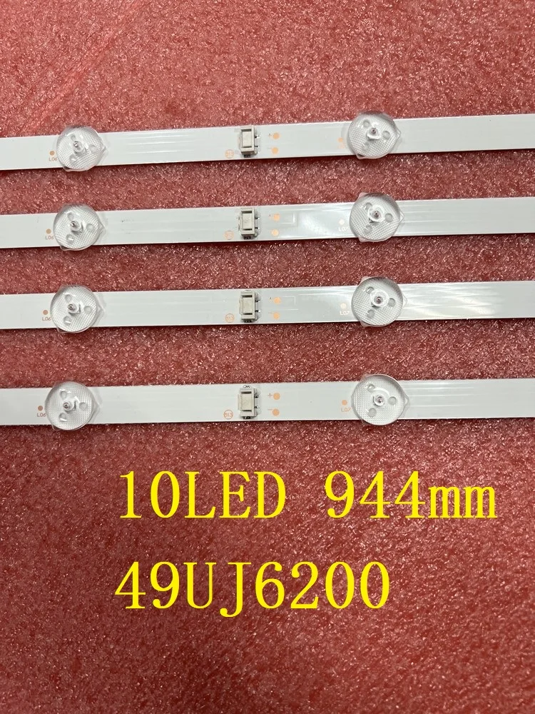 

10LED 945mm LED backlight Strip for LG 49UJ6200 49UJ620v 49PUF6072/T3 JL.D490A1330-001CS-M 001BS-M2 HV490QUB-N8A