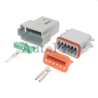 1 set 12 hole car male female docking connector dt06 12p dt06 12s automobile electric wire waterproof socket