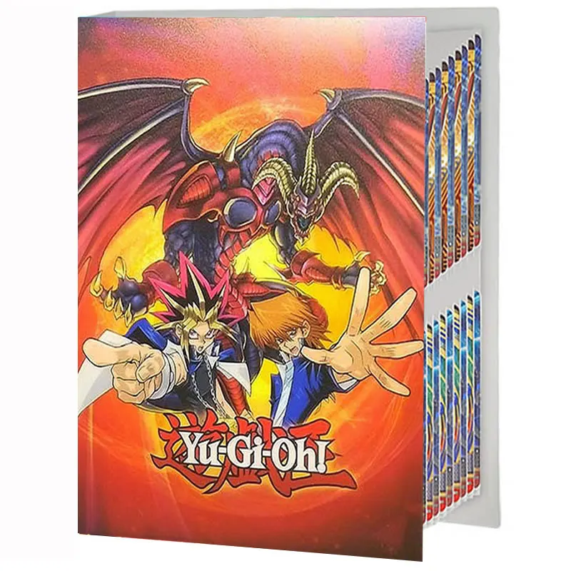 

240PCS Yugioh Album Card Holder Book Cartoon Anime Yu Gi Oh Playing Game Card Collectors Notebook Loaded Binder Folder Kids Toys