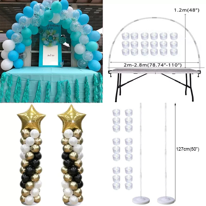 

Balloon Arch Adjustable Balloon Arch Stand Kit for Birthday Decorations Baby Shower Balloons Accessories Wedding Decor Globos