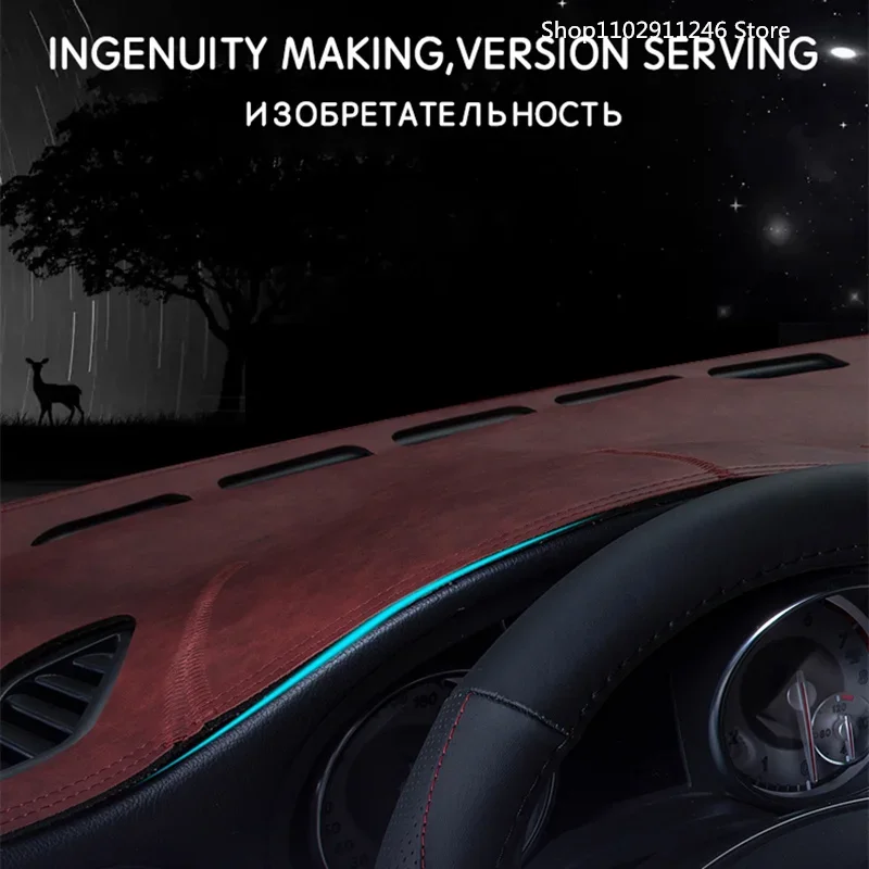 Для KIA EV6 2022 2023 2024 автомобильный коврик для приборной панели кожаный чехол