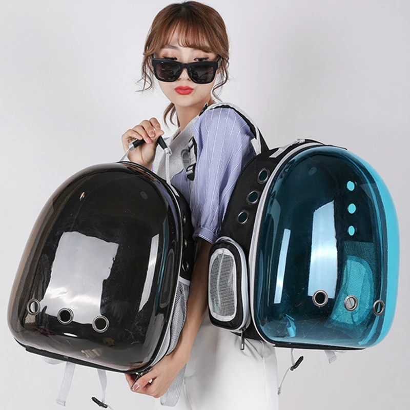 

Pet Cat Backpack Panoramic Transparent Space Capsule Travel Cage Transport Carrier Bags Breathable Portable Outdoor Supplies