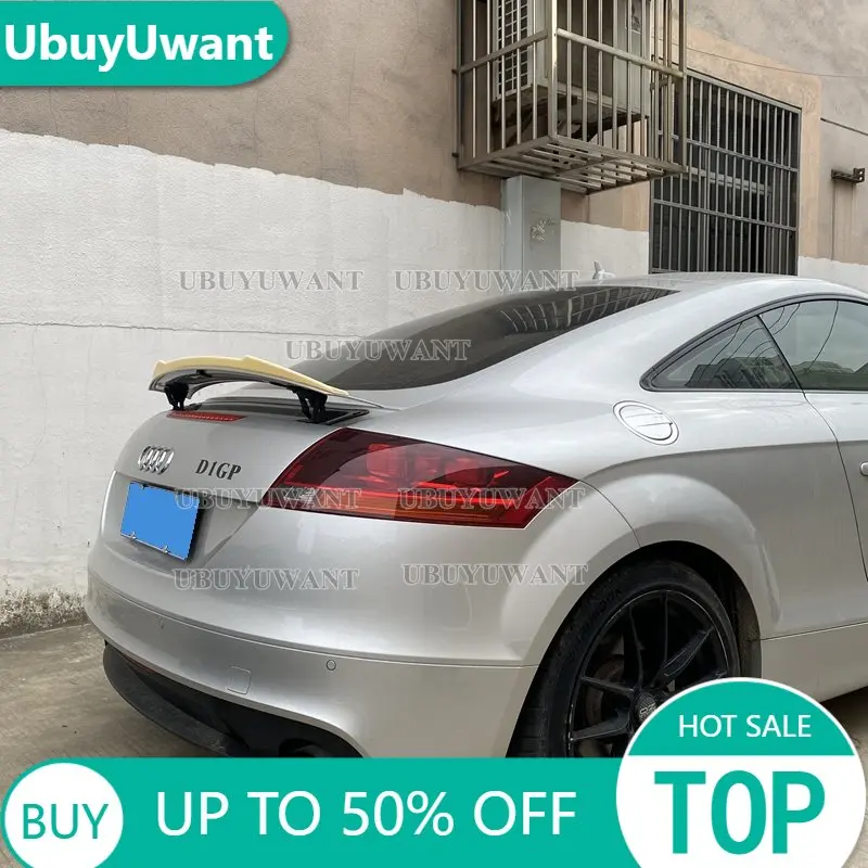 

Carbon Fiber COLOR/GLOSSY Black Rear Trunk Spoiler Boot Lip Wing For Audi TT 8J TTS 2008 - 2014 Car Styling