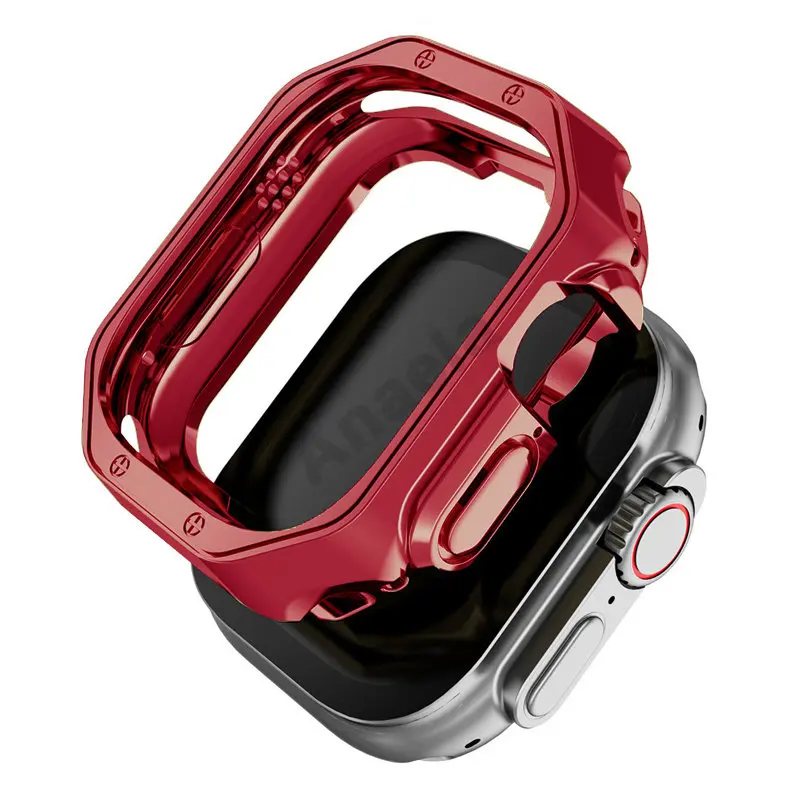 Cover For Apple Watch Ultra 49mm Soft TPU Protector Bumper Case iWatch Series 8 7 SE 6 5 4 41mm 45mm 44mm Watchcase Accessories