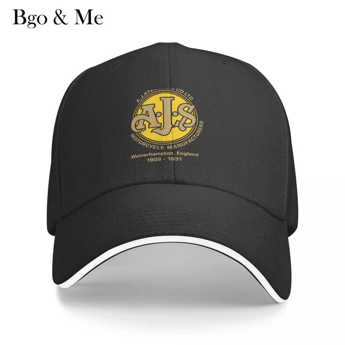 

2023 New Vintage AJS Motorcycle Design Baseball Cap Visor Fashion Beach Golf Hat Women Men's