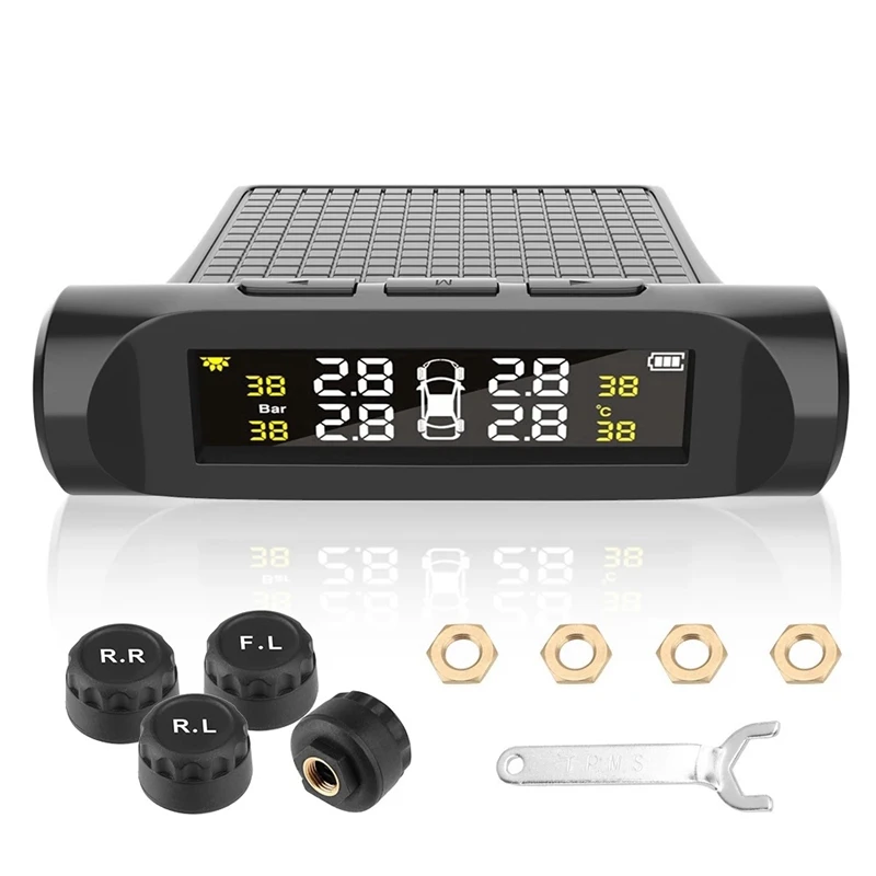 

Car TPMS Tyre Pressure Monitoring SystemTyre Pressure Battery Digital LCD Display Auto Security Alarm Systems