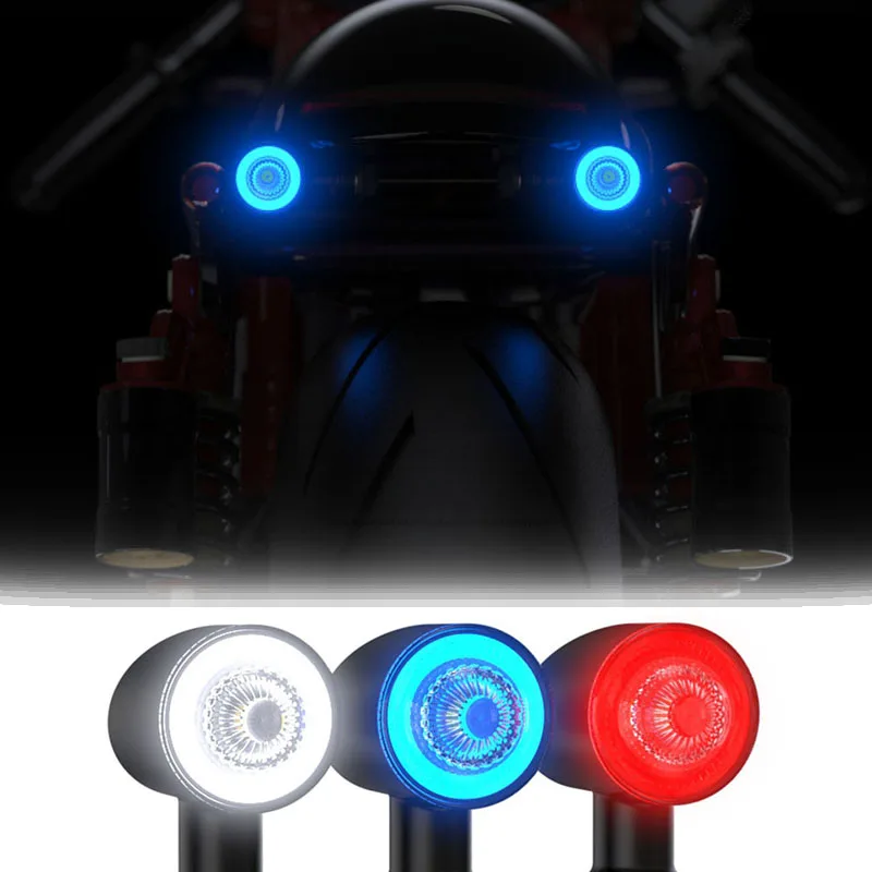 

Retro LED Motorcycle Turn Signal Lights Flasher Indicator Blinker Rear Lamp For Honda Suzuki BMW Kawasaki 12V Universal