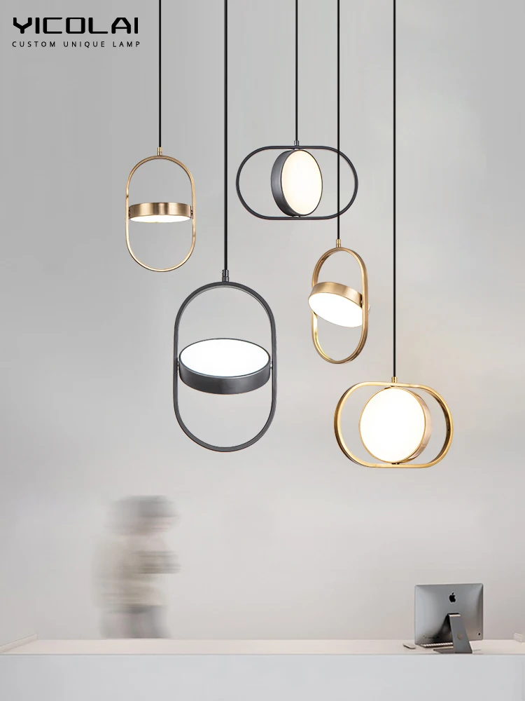 

Bedside Lights LED Pendant Lamps For Living Dining Bedroom Wall Hanging Up Down Magic Eye Indoor Home Decor Gold Hanging Lamps