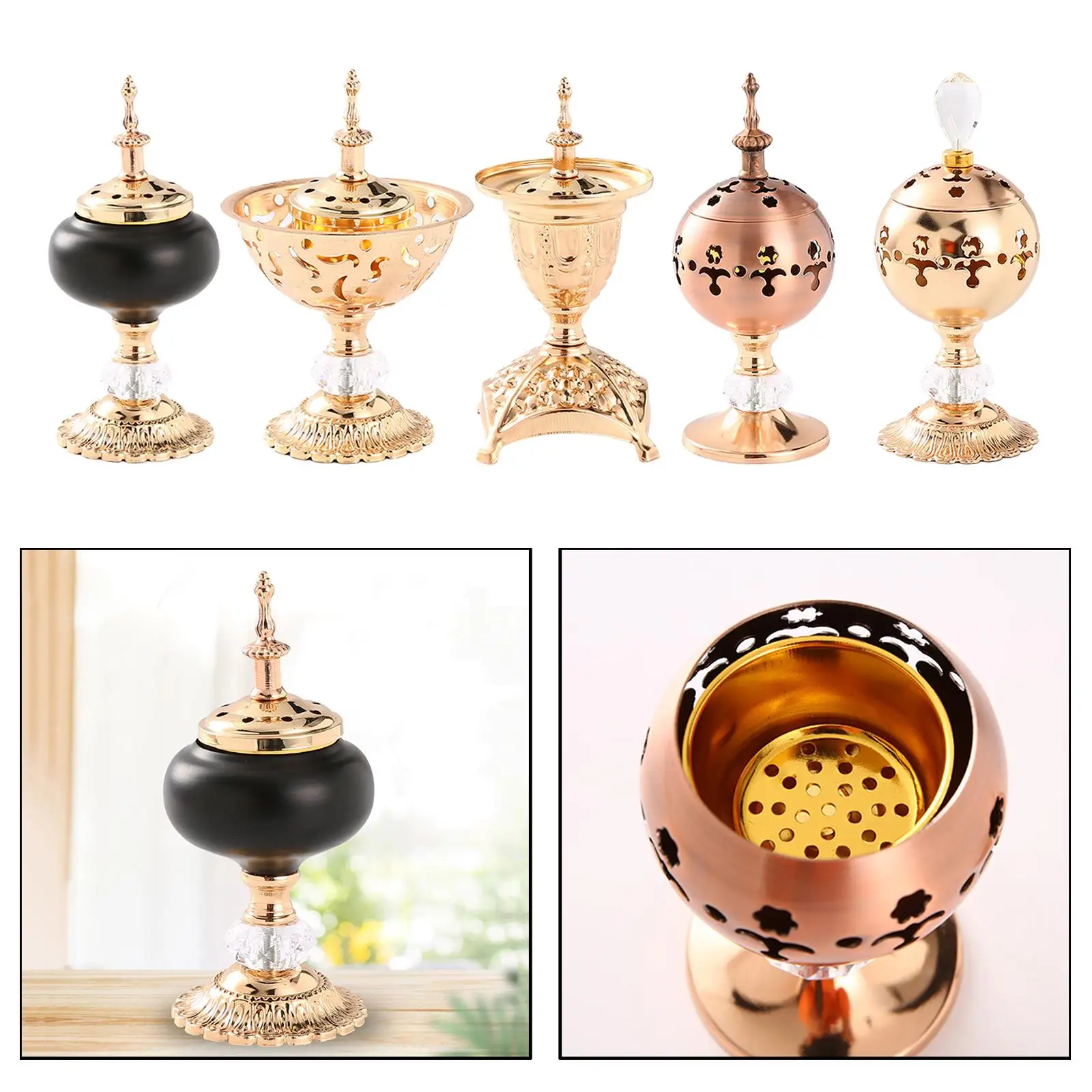 Burner With Lid  Office Decor Hollow Burner