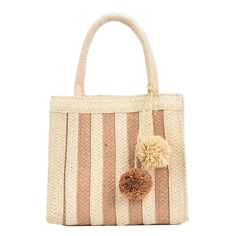 Women's Cute Tote 2023 Fashion Summer Straw Crossbody Handbags Handmade Rattan Braided Shoulder Bag Roman Vacation