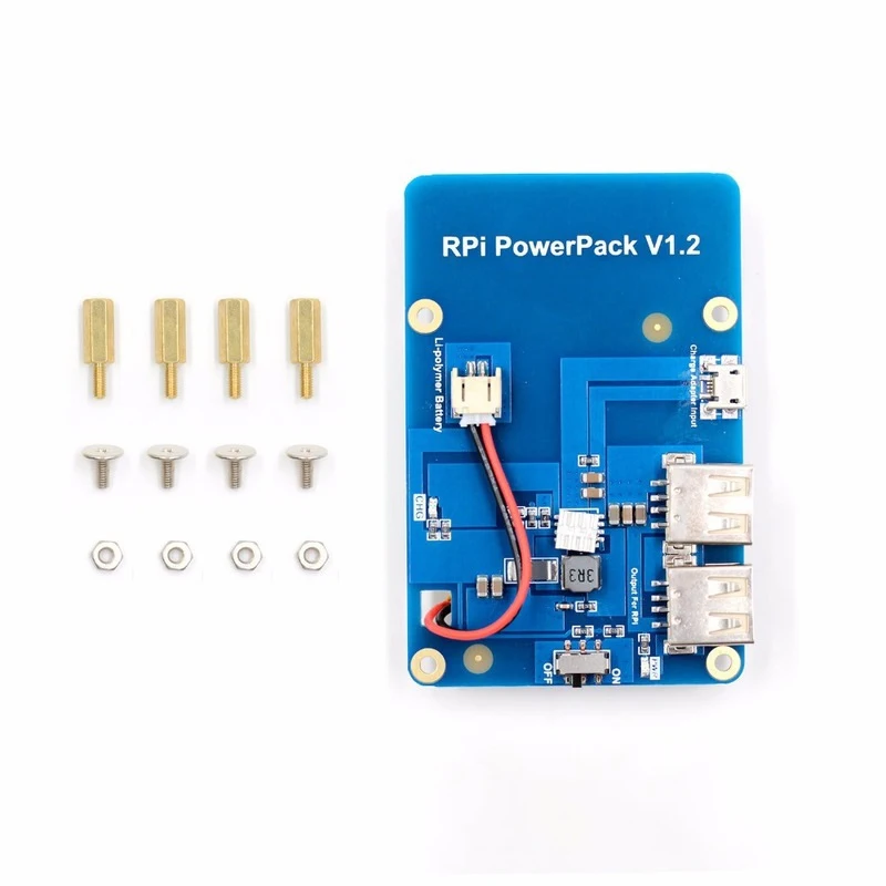 Raspberry Pi 3B/3B + плата расширения литиевой батареи с двумя USB-портами