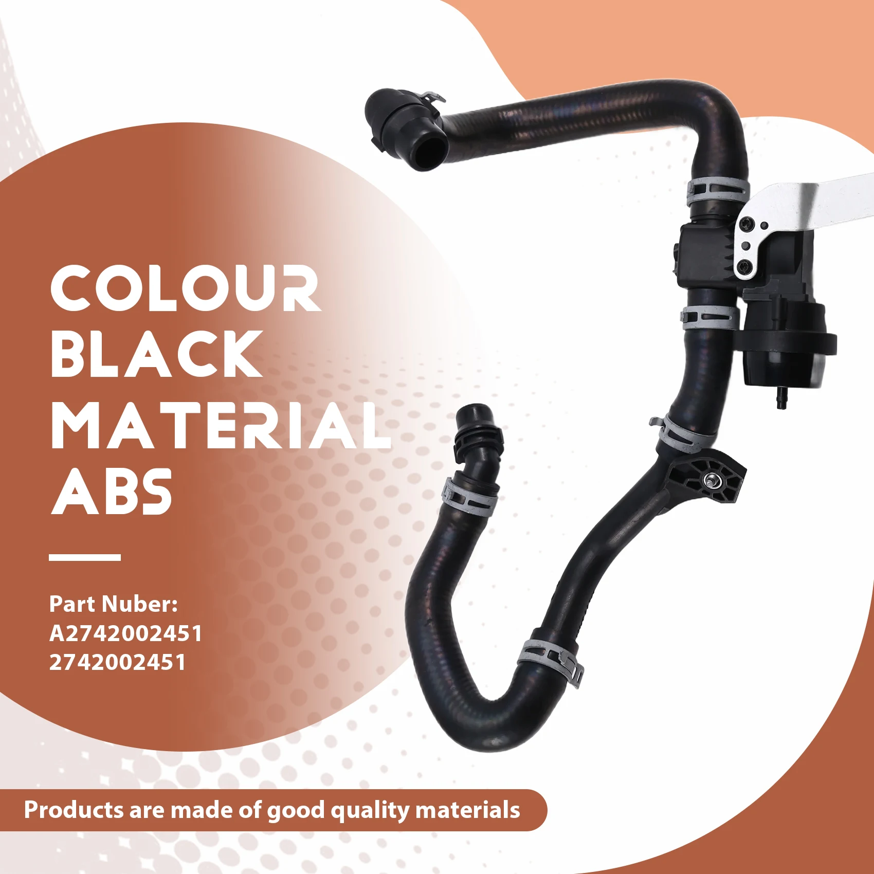 A 2742002451 Шланг охлаждающей жидкости водяного насоса двигателя автомобиля для