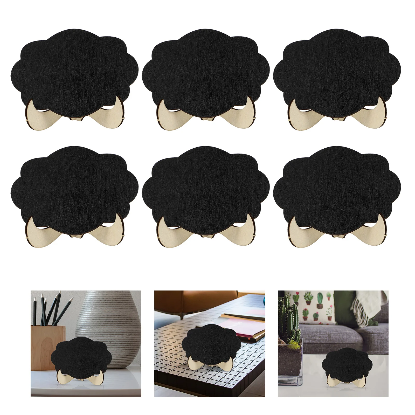 

10 Sets Mini Chalkboards Blackboard with Stand Message Board Signs Parties Favor