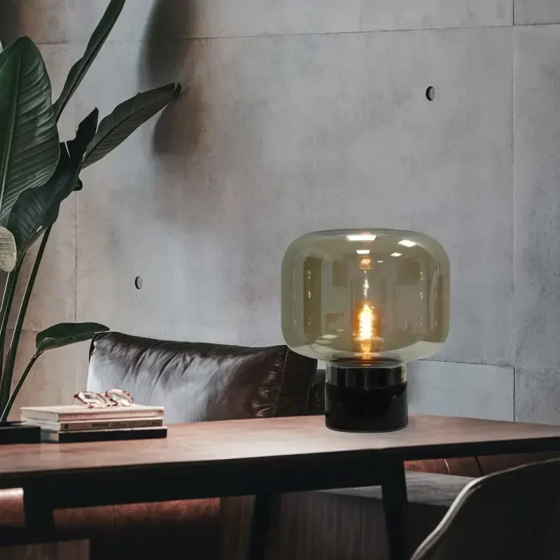 Настольная лампа из скандинавского мрамора современная простая оригинальная