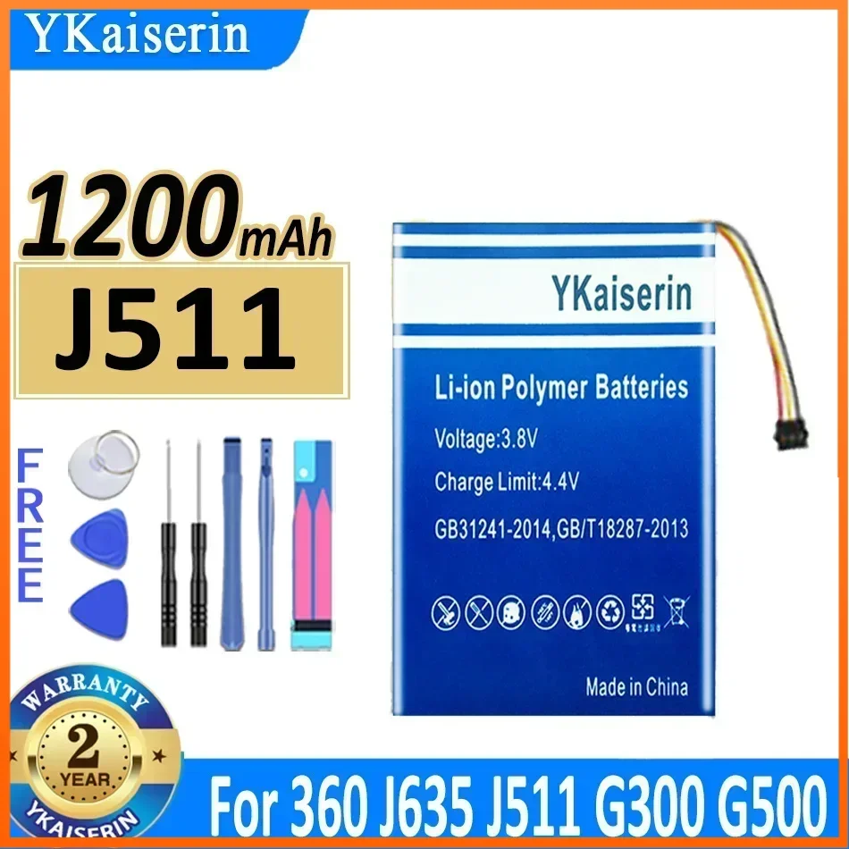 Аккумулятор ykaisсеребрин на 1200 мАч для аккумуляторов 360 J635 J511 G300 G500