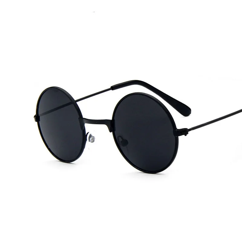

Boys&Girls Round Anti-reflective Lens Cool Sunglasses Children Vintage Coating Glasses Multi-color Metal Frame Kids Oculos N729