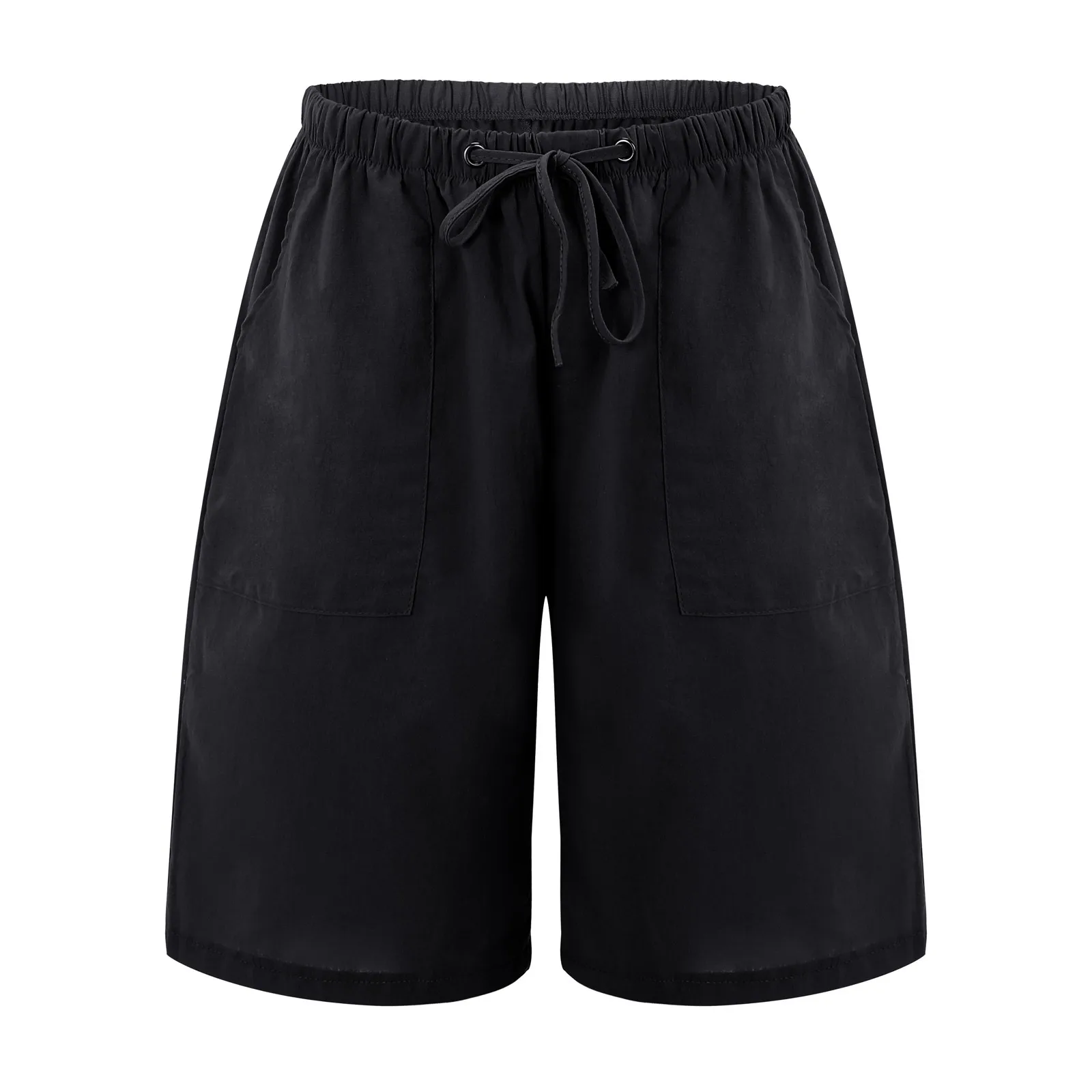 

Women Work Pants Business Casual Bermuda With Pockets Casual Shorts Women's Shorts Casual Drawstring Pants Women