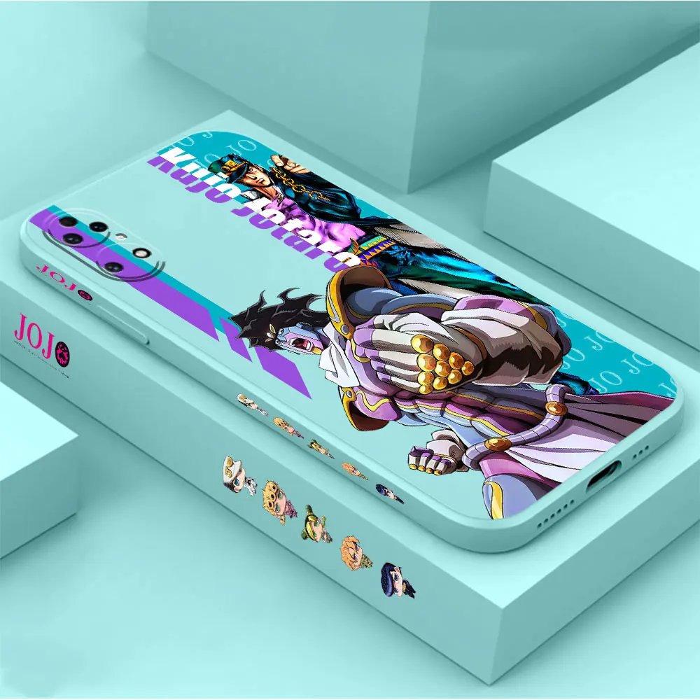 Anime JoJos Bizarre Adventure Phone Case For Huawei P60 P50 P40 P30 P20 Mate 50 40 30 20 20X 10 Colour Liquid Silicone Cover