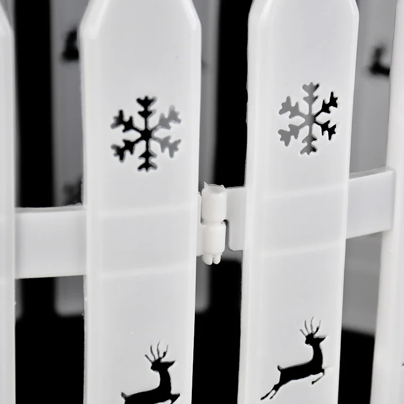 Белый пластиковый забор двор сад внутренний газон снежинка окантовка бордюр для