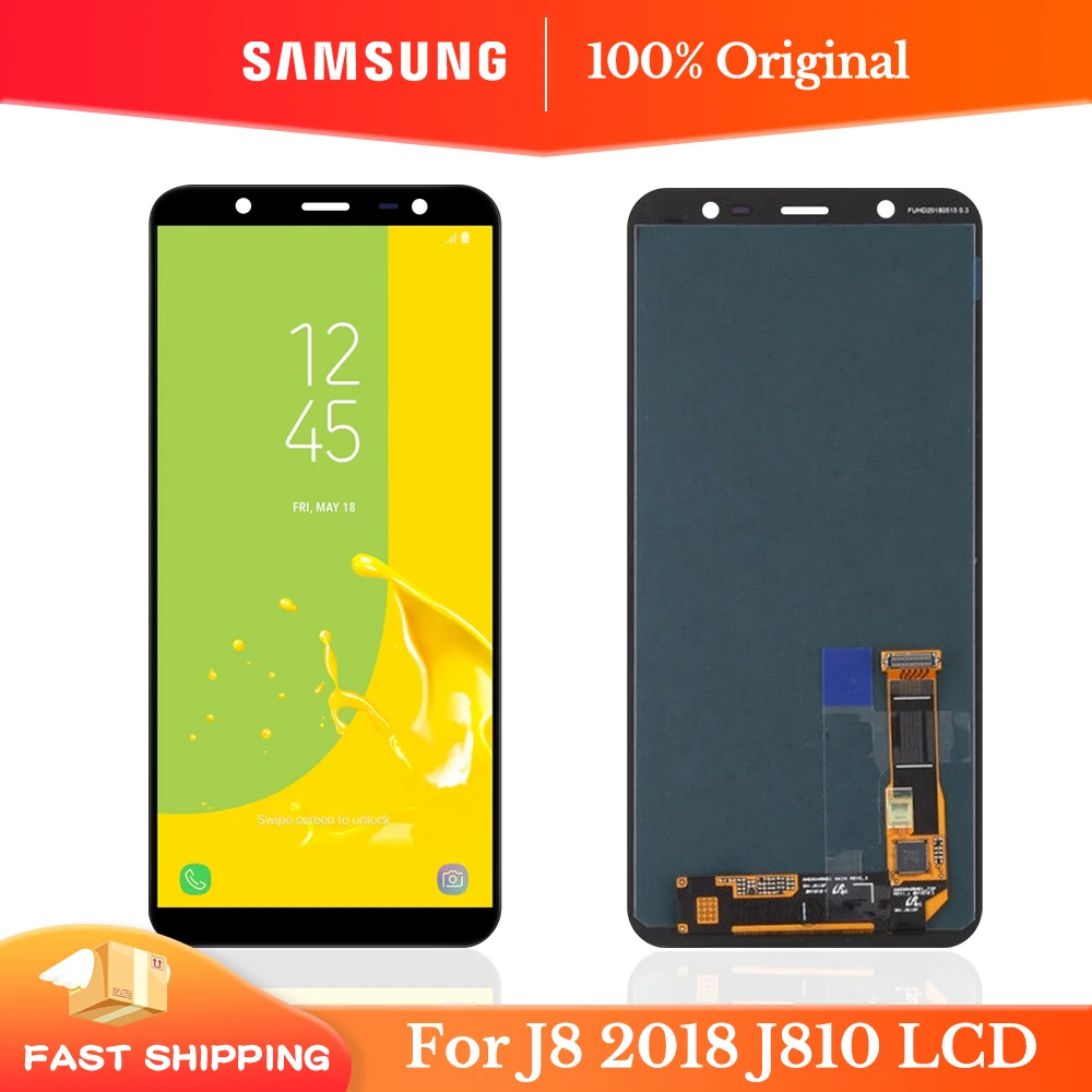 100% протестированный оригинальный Super AMOLED дисплей для Samsung Galaxy J8 2018 J810 SM J810F J810M